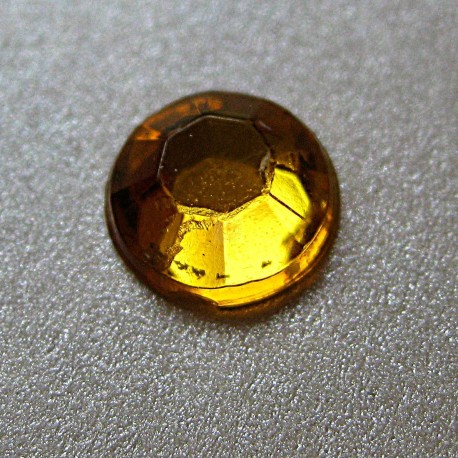 100 St. Selbstklebende Schmucksteine - Runde 6 mm (gold)