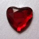 200 St. Schmucksteine aus Acryl, Herz 20 mm (rot)