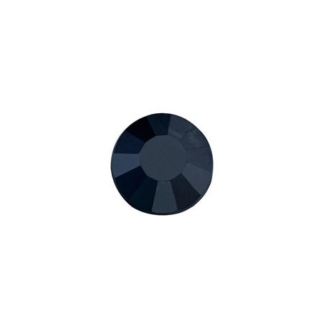 100 St. Selbstklebende Schmucksteine - Runde 6 mm (schwarz)