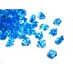 190 St. Kristall Acryl Eiswürfel, groß 2,3 x 1,8 cm (blau)