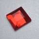 1000 St. Schmucksteine aus Acryl, Quadrate 10 x 10 mm (rot)
