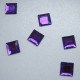 1000 St. Schmucksteine aus Acryl, Quadrate 10 x 10 mm (violett)