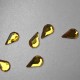 5000 St. Schmucksteine aus Acryl, Tropfen 6 x 10 mm (gold)