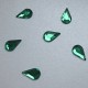 5000 St. Schmucksteine aus Acryl, Tropfen 6 x 10 mm (grün)
