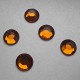 1000 St. Schmucksteine aus Acryl, Runde 10 mm (bernsteinfarbe)