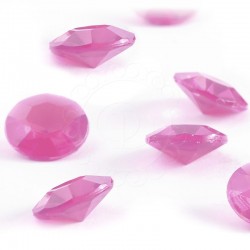 100 St. Diamanten Konfetti 12 mm, Tisch Kristalle (rosa)