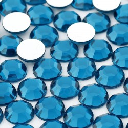 10000 St. Schmucksteine aus Acryl, Rund 3 mm (blau)