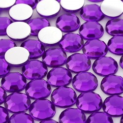 5000 St. Schmucksteine aus Acryl, Rund 6 mm (violett)