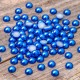 10000 St. Halbeperlen Rund 2 mm (blau)