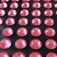 100 St. Selbstklebende Schmucksteine - Runde 6 mm (rosa)