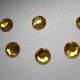 500 St. Schmucksteine aus Acryl, Rund 14 mm (gold)