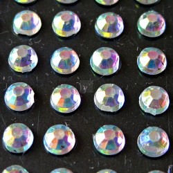 176 St. Selbstklebende Schmucksteine - Runde 2 mm (opal)