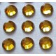 100 St. Selbstklebende Schmucksteine - Runde 5 mm (gold)
