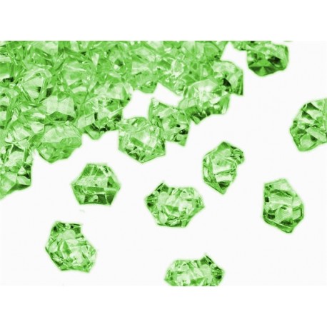 780 St. Kristall Acryl Eiswürfel, klein 1,4 x 1,1 cm (grün)