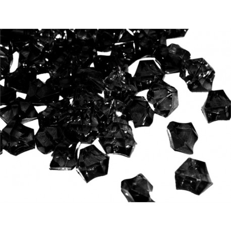 780 St. Kristall Acryl Eiswürfel, klein 1,4 x 1,1 cm (schwarz)
