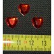 2000 St. Schmucksteine aus Acryl, Herz 10 mm (rot)