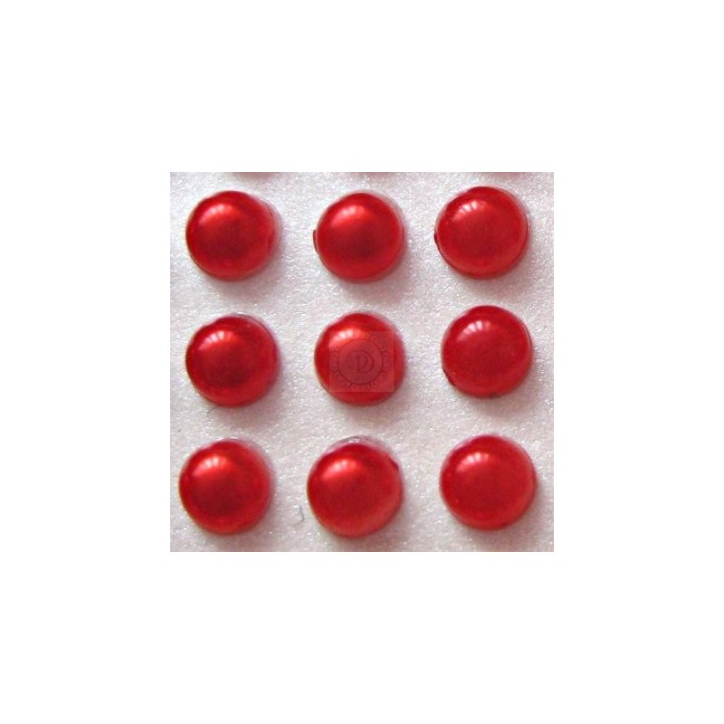 Halbperlen rund 4 mm rot verschiedene Mengen zur Auswahl